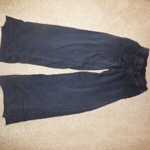 Navy wide leg pants